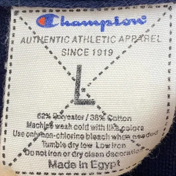 Champion Athletic CLEMSON TIGERS Full Zip Navy Blue Track Jacket MEN'S LARGE - Picture 8 of 11